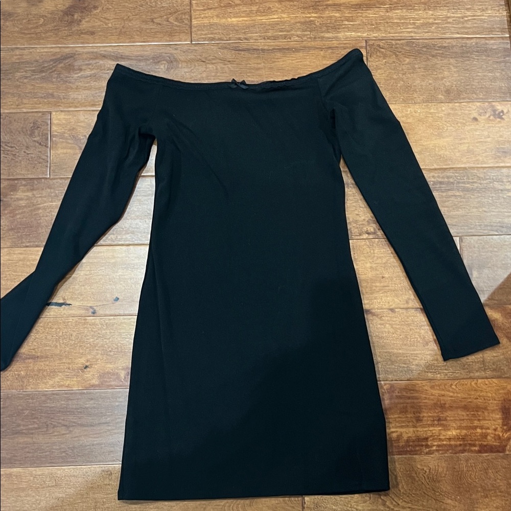 Elegant Black Off-Shoulder Dress